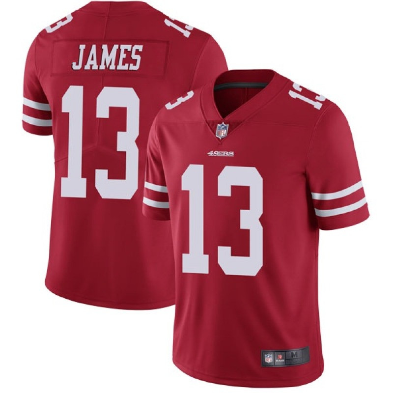 Men's San Francisco 49ers #13 Richie James Red Vapor Untouchable Limited Stitched Jersey